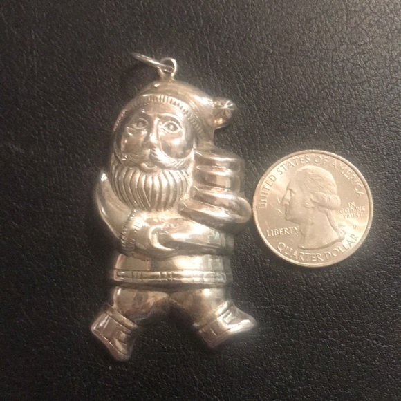 STERLING SILVER SANTA 12.2g - Picture 3 of 4